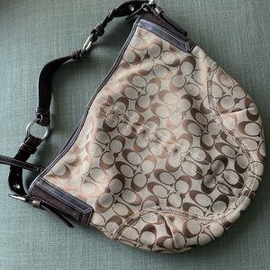 Coach Brown and Tan Hobo Bag
